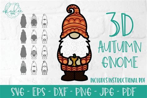 Download Autumn Husband and Wife Gnome Cut Images